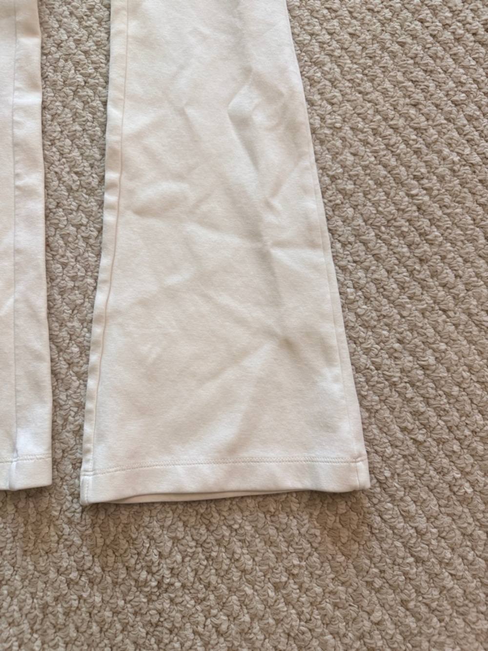 ZARA Cream Flared Knit Lounge Pants SIZE: SMALL - Picture 2 of 8